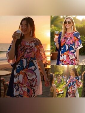 Anthropologie Maeve Dress Vero Silk Floral Shift Flutter Sleeve Lined XS